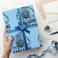 I Am Chief Pokalotatwat From The Bangahoe Tribe Wrapping Paper Roll Funny Native American Racoon
