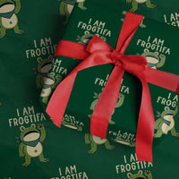I Am Frogtifa Wrapping Paper Roll Frog Resist Antifascist with Raised Fist Bandana - Wonder Print Shop
