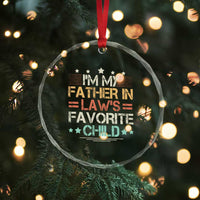 I Am My Father In Laws Favorite Child Crystal Glass Ornament Family Humor - Wonder Print Shop