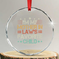 I Am My Mother In Laws Favorite Child Crystal Glass Ornament Family Humor - Wonder Print Shop