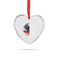 I Am Not Just Daddys Little Girl I Am A Veterans Daughter Heart Crystal Glass Ornament American Flag - Wonder Print Shop