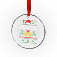 I am Peace Funny Christmas Matching Couple Crystal Glass Ornament Offensive Adult Humor Festive Holiday - Wonder Print Shop