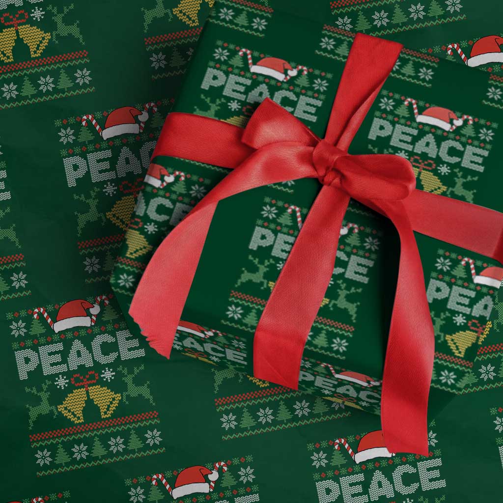 I am Peace Funny Christmas Matching Couple Wrapping Paper Roll Offensive Adult Humor Festive Holiday - Wonder Print Shop