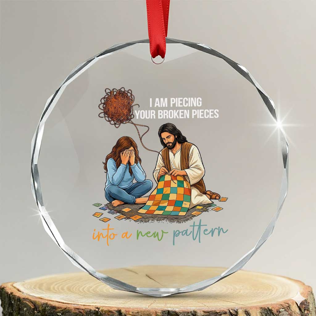 I Am Piecing Your Broken Pieces Christian Healing Crystal Glass Ornament Jesus Comfort Faith Restoration Inspirational Gift