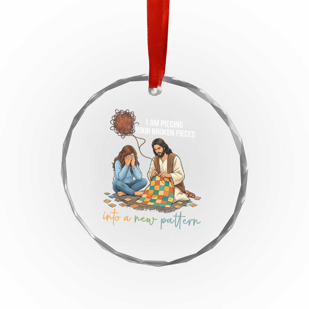 I Am Piecing Your Broken Pieces Christian Healing Crystal Glass Ornament Jesus Comfort Faith Restoration Inspirational Gift