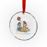 I Am Piecing Your Broken Pieces Christian Healing Crystal Glass Ornament Jesus Comfort Faith Restoration Inspirational Gift