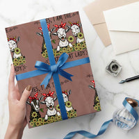 I Am The Crazy Goat Lady Wrapping Paper Roll Goat Lady Gift - Wonder Print Shop