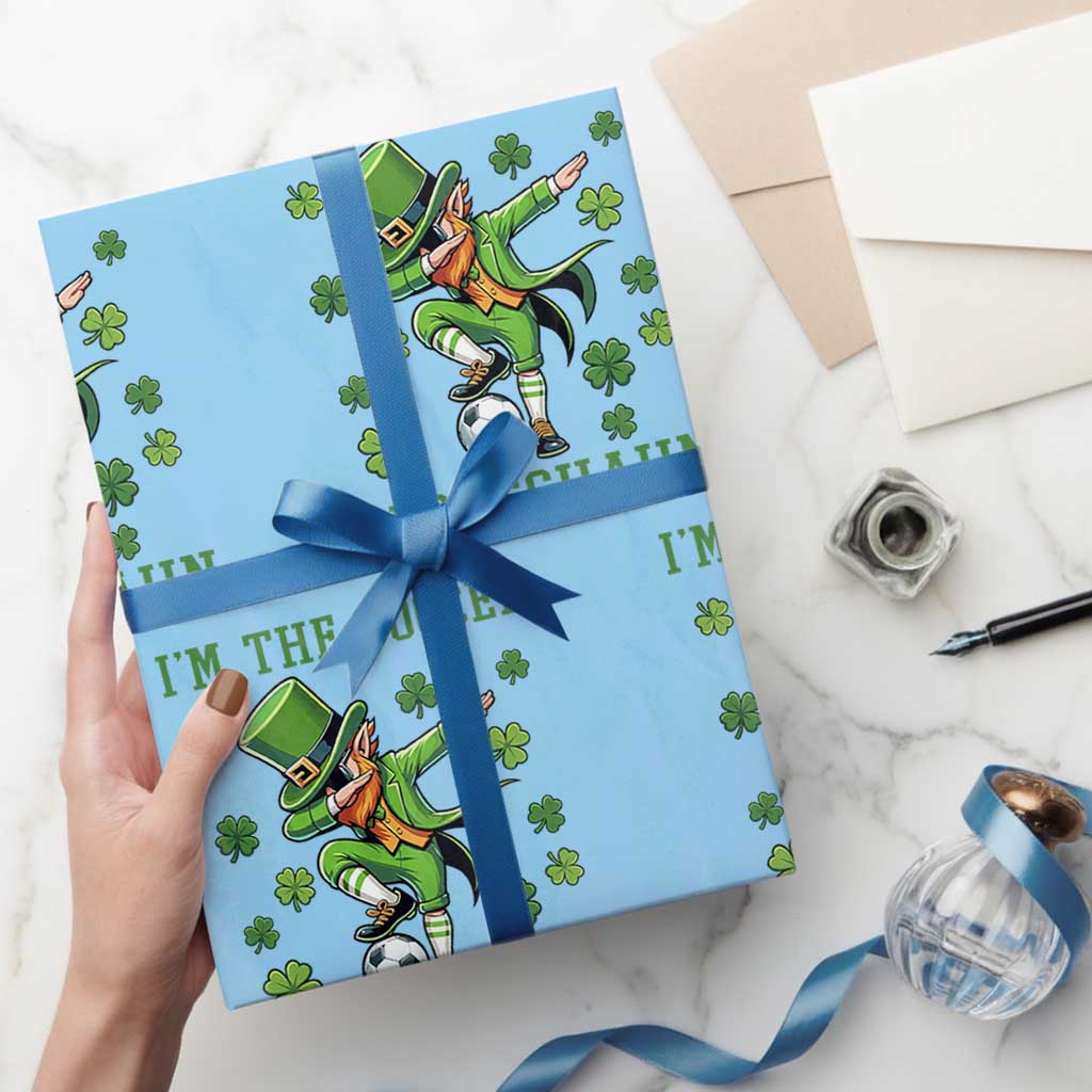 I Am The Soccer Leprechaun Wrapping Paper Roll Funny Irish Soccer