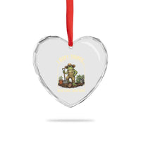 I Bury Things Maybe Plants Maybe People Heart Crystal Glass Ornament Funny Gardening Frog Meme