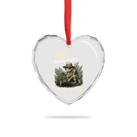 I Bury Things Maybe Plants Maybe People Heart Crystal Glass Ornament Funny Sarcastic Frog Garden Lover
