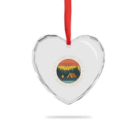 I Came For The Meteor Shower Heart Crystal Glass Ornament Stargazer Camping Gift