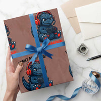 I Cant Adult Now Im Gaming Wrapping Paper Roll Funny Monster Playing Video Game - Wonder Print Shop