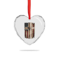 I Cant But I Know A Guy Heart Crystal Glass Ornament Funny Christian Jesus Cross - Wonder Print Shop