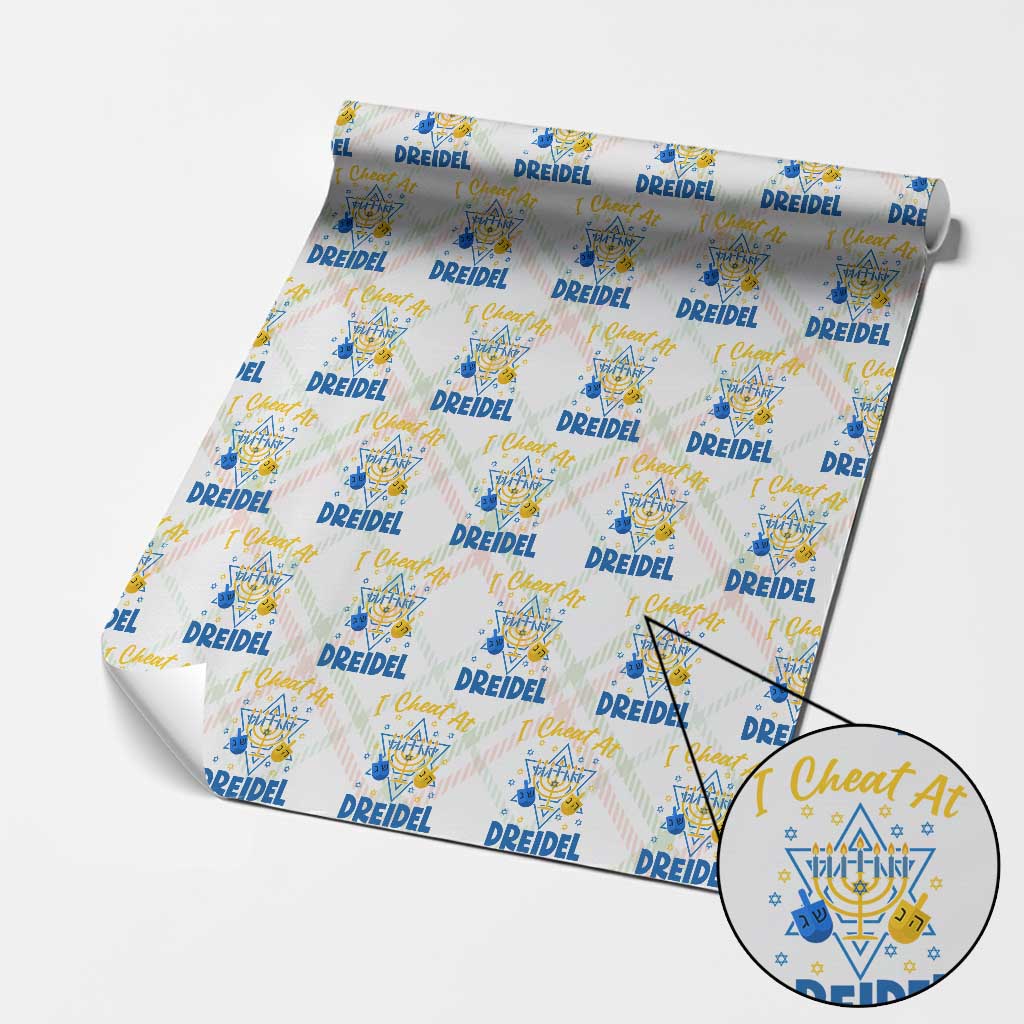 I Cheat At Dreidel Wrapping Paper Roll Funny Hanukkah Jewish Gift - Wonder Print Shop