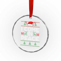 I Come In Peace Funny Christmas Matching Couple Crystal Glass Ornament Offensive Adult Humor Festive Holiday - Wonder Print Shop