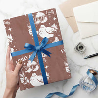 I Dilly And Then I Dally Wrapping Paper Roll Retro Duck Funny Animal Meme