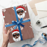 I Do It For The Hos Black Santa Christmas Wrapping Paper Roll Funny Inappropriate Rude Santa - Wonder Print Shop