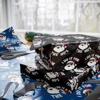 I Do It For The Ho's Wrapping Paper Roll Funny Inappropriate Santa Christmas - Wonder Print Shop