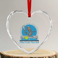 I Do Not Like This Ball Heart Crystal Glass Ornament Funny Marcus The Worm Tennis Meme - Wonder Print Shop