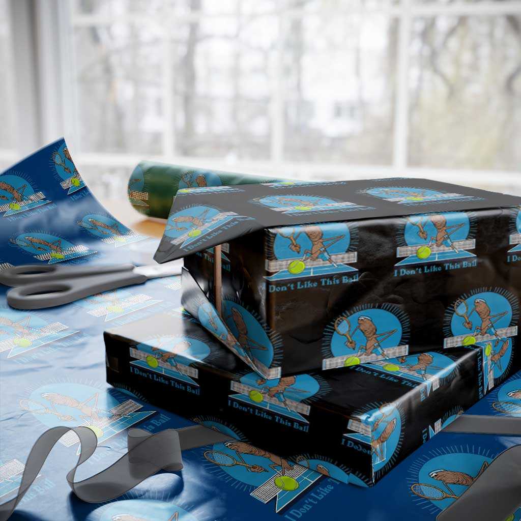 I Do Not Like This Ball Wrapping Paper Roll Funny Marcus The Worm Tennis Meme - Wonder Print Shop