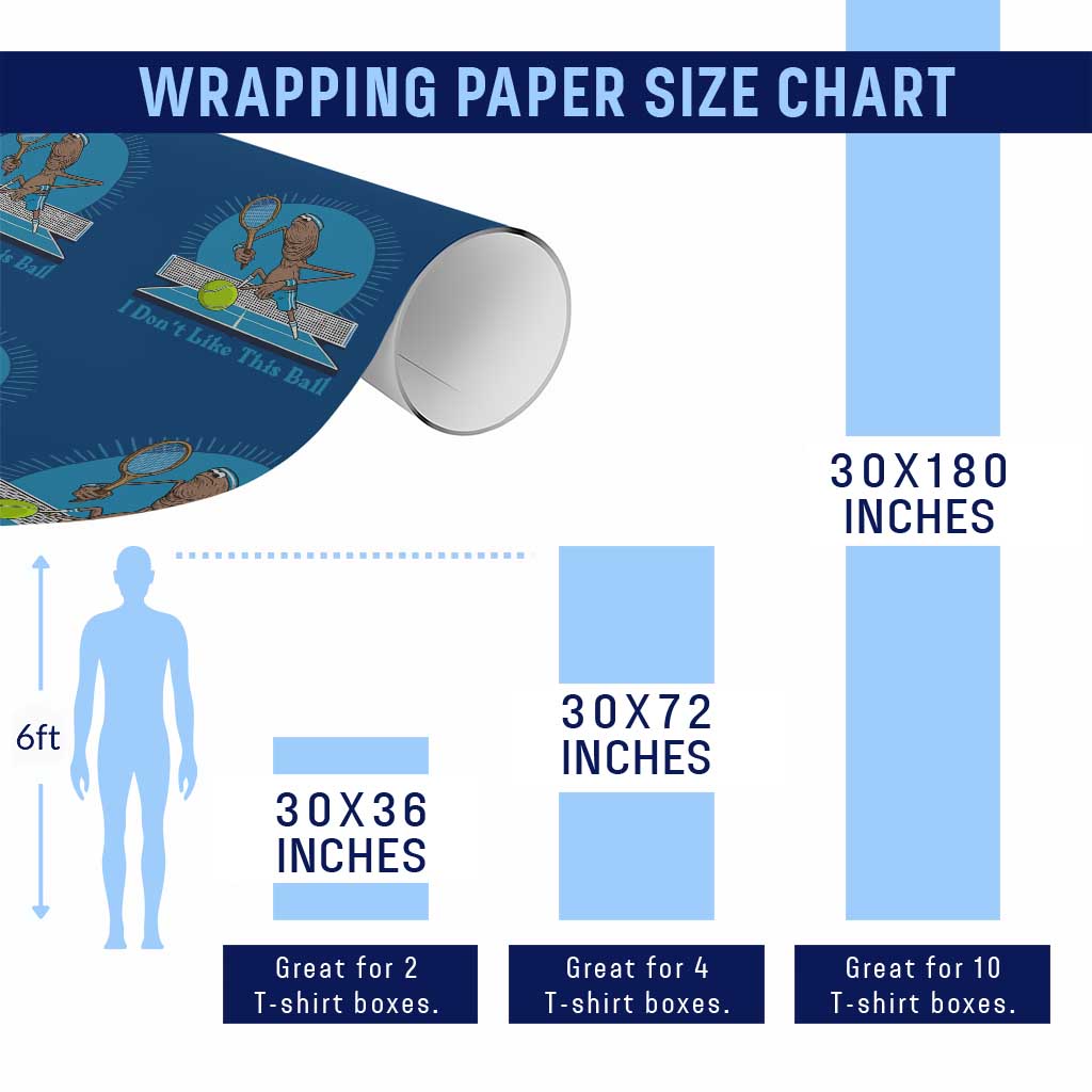 I Do Not Like This Ball Wrapping Paper Roll Funny Marcus The Worm Tennis Meme - Wonder Print Shop