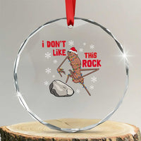 I Do Not Like This Rock Crystal Glass Ornament Christmas Marcus The Worm Meme Gift - Wonder Print Shop