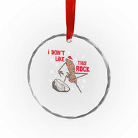 I Do Not Like This Rock Crystal Glass Ornament Christmas Marcus The Worm Meme Gift - Wonder Print Shop
