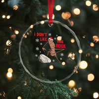 I Do Not Like This Rock Crystal Glass Ornament Christmas Marcus The Worm Meme Gift - Wonder Print Shop