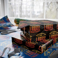 I Drink I Grill Wrapping Paper Roll Funny Bbq Grilling Barbecue Beer Lovers