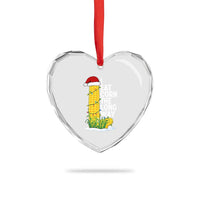 I Eat Corn The Long Way Heart Crystal Glass Ornament Funny Corn Adult Humor Christmas - Wonder Print Shop