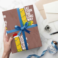 I Eat Corn The Long Way Wrapping Paper Roll Funny Corn Adult Humor Christmas - Wonder Print Shop