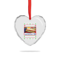 I Got That Dog in Me Ugly Xmas Heart Crystal Glass Ornament Keep 150 Dank Meme Hot Dog Combo - Wonder Print Shop