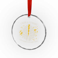 I Had A Stroke I Am Allowed To Do Weird Things Crystal Glass Ornament Stroke Survivors