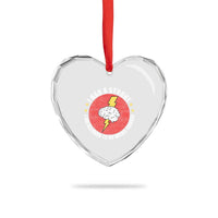 I Had A Stroke I Am Allowed To Do Weird Things Heart Crystal Glass Ornament