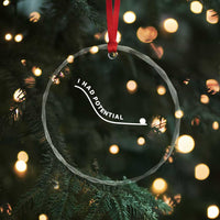 I Had Potential Crystal Glass Ornament Funny Sci-Fi Book Lover