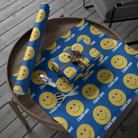 I Hate You Meme Distressed Smiling Face Wrapping Paper Roll Dark Humor Sarcastic Funny Attitude