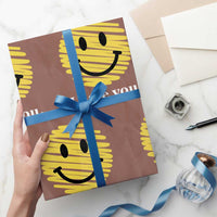 I Hate You Smile Face Meme Wrapping Paper Roll Viral Sarcastic Humor