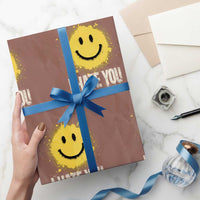 I Hate You Smile Face Wrapping Paper Roll Funny Sarcastic Meme