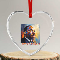 I Have A Dream Inspirational MLK Quotes Heart Crystal Glass Ornament Equality and Justice Martin Luther King Tribute