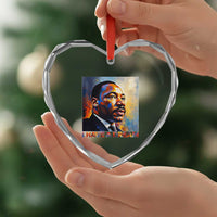 I Have A Dream Inspirational MLK Quotes Heart Crystal Glass Ornament Equality and Justice Martin Luther King Tribute