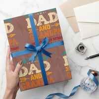 I Have Two Titles Dad And Grandpa Wrapping Paper Roll Retro Father's Day Grandpa Gift - Wonder Print Shop