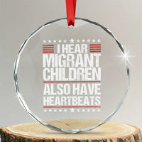 I Hear Migrant Children Also Have Heartbeats Crystal Glass Ornament Vintage Stars Human Rights Social Justice