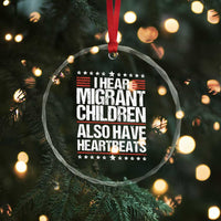 I Hear Migrant Children Also Have Heartbeats Crystal Glass Ornament Vintage Stars Human Rights Social Justice