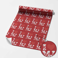 I Heart MJ Dance Silhouette Tribute Wrapping Paper Roll Iconic Pop Culture Famous Dance Poses for Music Legend Fans