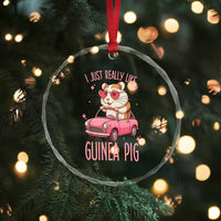 I Just Really Like Guinea Pigs Crystal Glass Ornament Pet Lover Gift For Girl - Wonder Print Shop