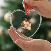 I Just Really Like Guinea Pigs Heart Crystal Glass Ornament Funny Cavy Lover - Wonder Print Shop