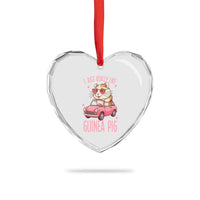 I Just Really Like Guinea Pigs Heart Crystal Glass Ornament Pet Lover Gift For Girl - Wonder Print Shop