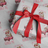 I Just Really Like Guinea Pigs Wrapping Paper Roll Pet Lover Gift For Girl - Wonder Print Shop