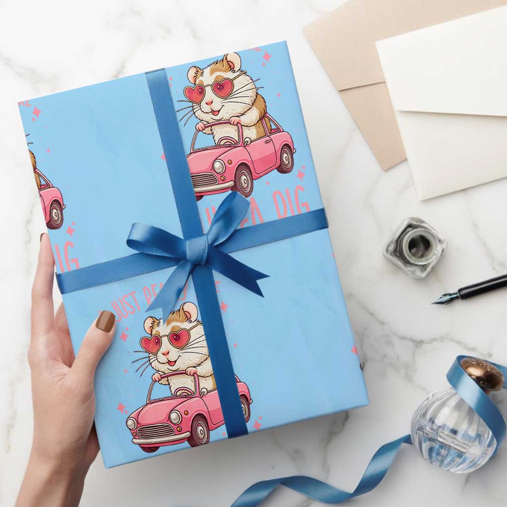 I Just Really Like Guinea Pigs Wrapping Paper Roll Pet Lover Gift For Girl - Wonder Print Shop