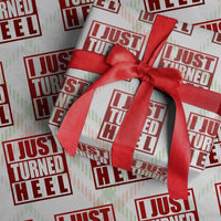 I Just Turned Heel Wrapping Paper Roll Pro Wrestling Retro Distressed - Wonder Print Shop
